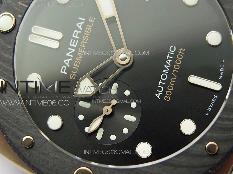 PAM1070 W VSF 1:1 Best Edition Black Dial on Black Rubber Strap P.900 Super Clone